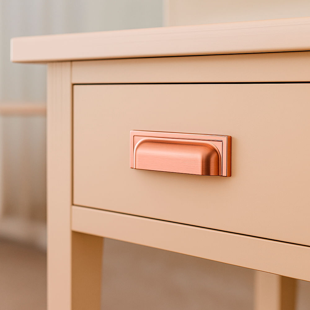 Puxador Plymouth 80mm Rose escovado Zen